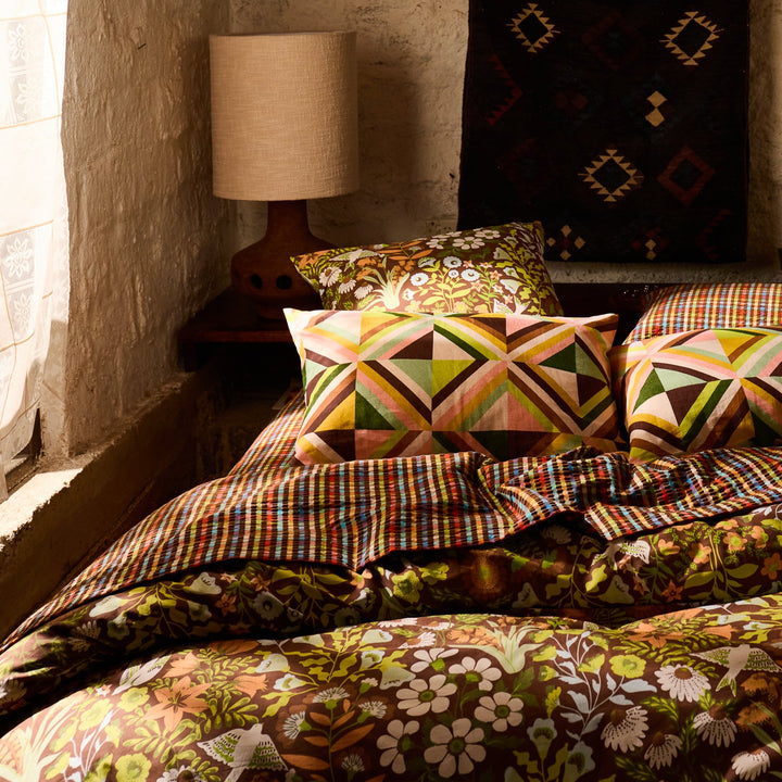 Sage x Clare Sloane Cotton Quilt Cover - Umber