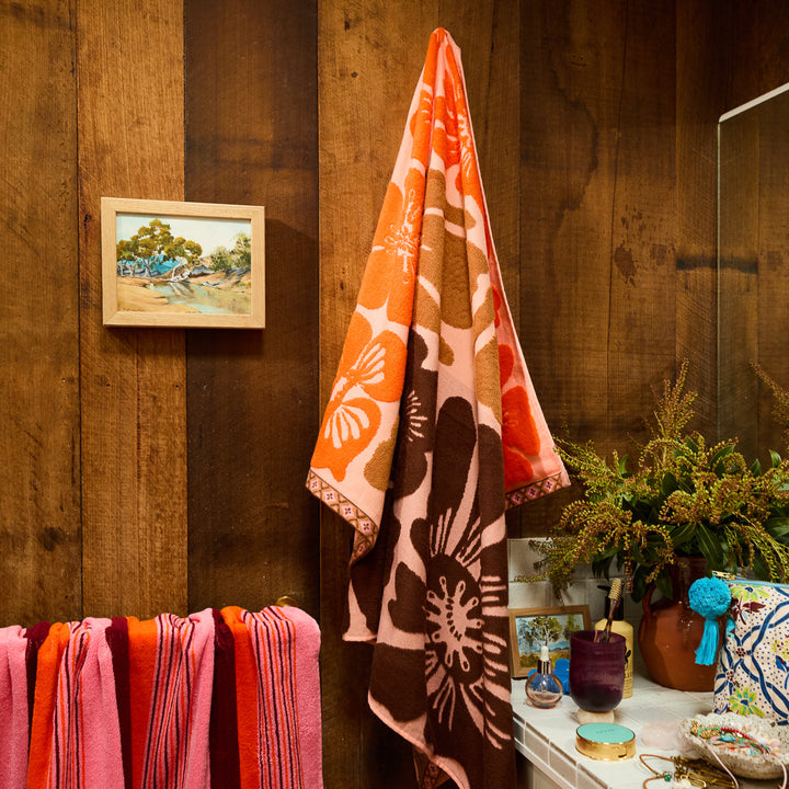 Sage x Clare Jolene Bath Sheet - Carnelian