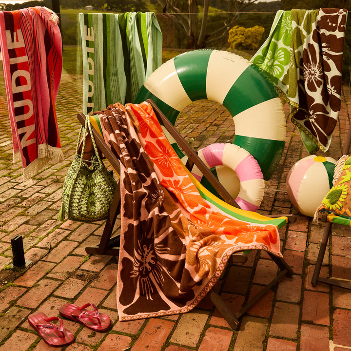 Sage x Clare Jolene Bath Sheet - Carnelian