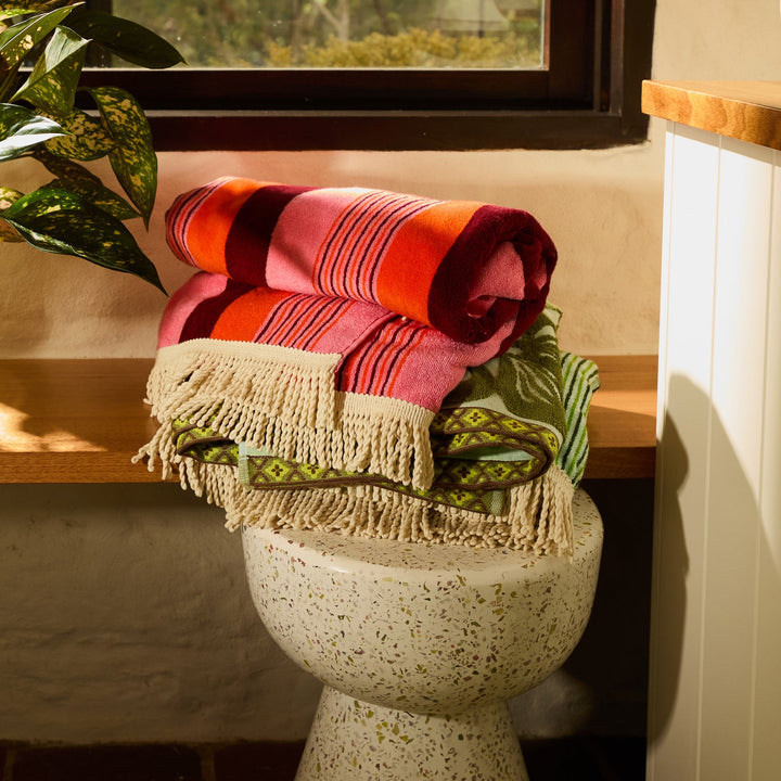 Sage x Clare June Nudie Bath Sheet - Dahlia