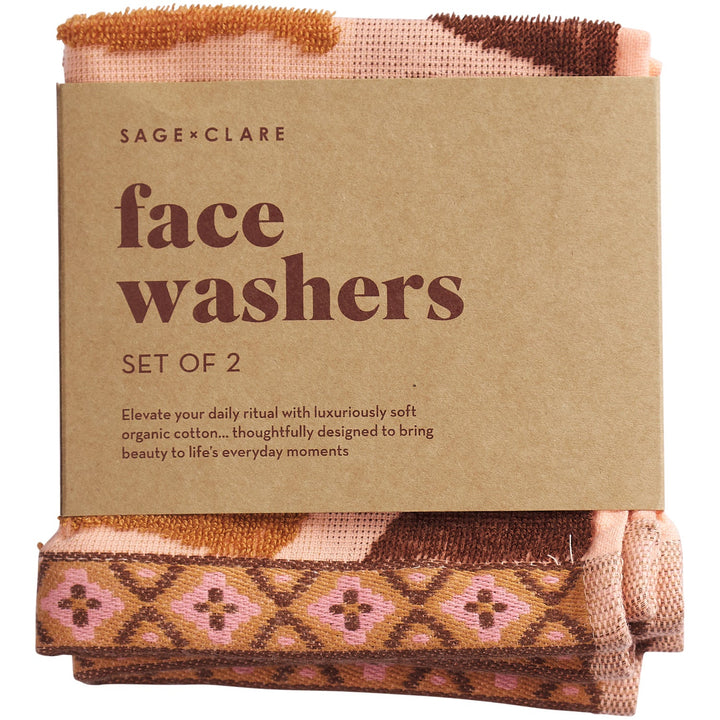 Sage x Clare Jolene Face Washer Set - Carnelian