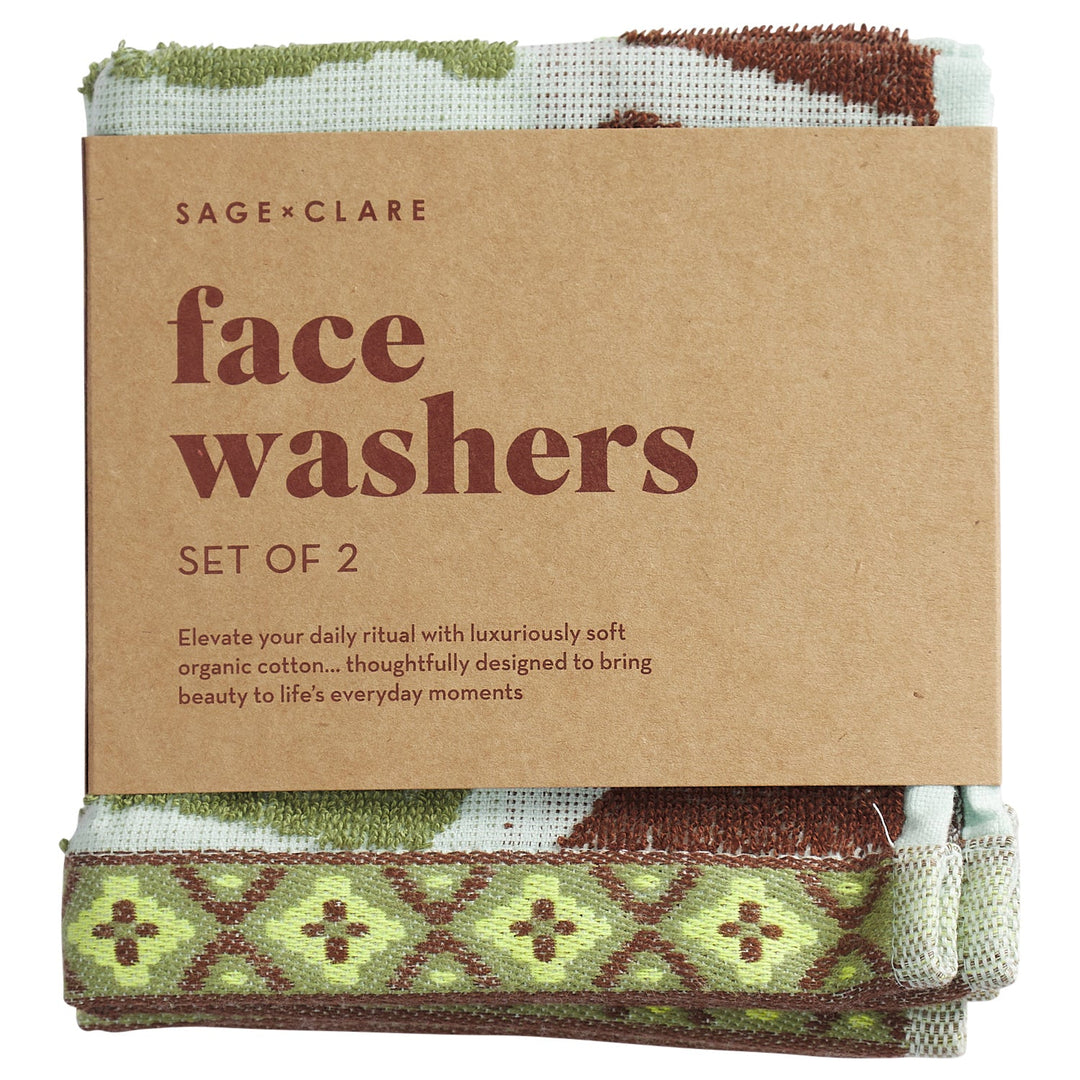 Sage x Clare Jolene Face Washer Set - Fluorite