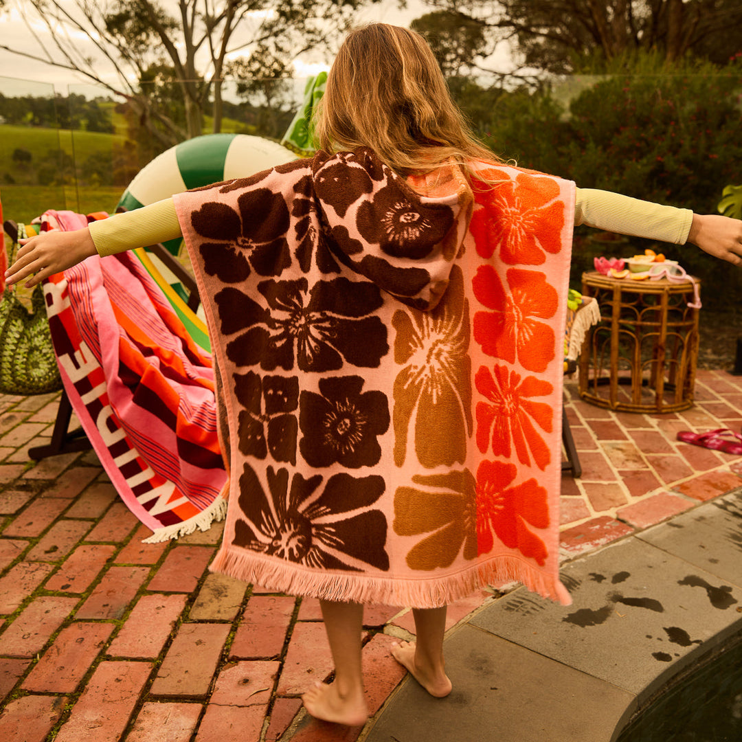Sage x Clare Jolene Hooded Towel - Carnelian