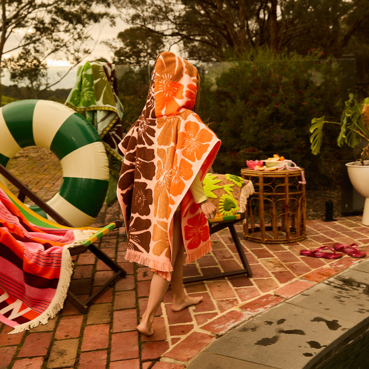Sage x Clare Jolene Hooded Towel - Carnelian