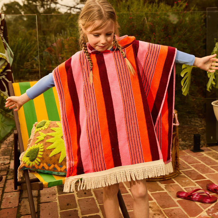 Sage x Clare June Nudie Hooded Towel - Dahlia