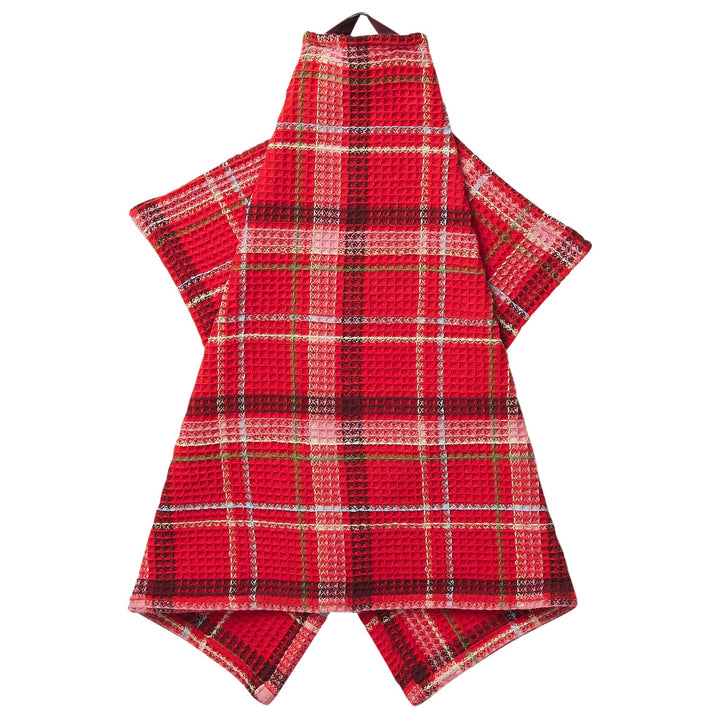 Sage x Clare Frances Waffle Tea Towel - Poppy