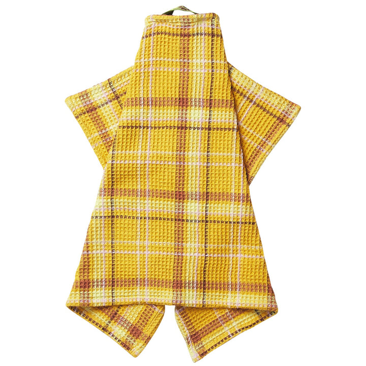 Sage x Clare Frances Waffle Tea Towel - Ochre