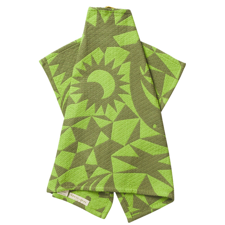 Sage x Clare Nora Tea Towel - Cactus Green