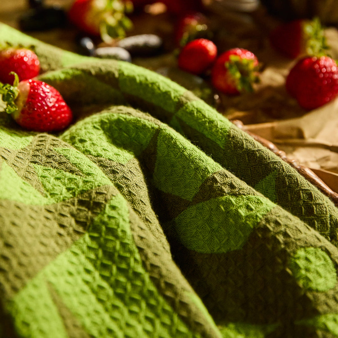 Sage x Clare Nora Tea Towel - Cactus Green
