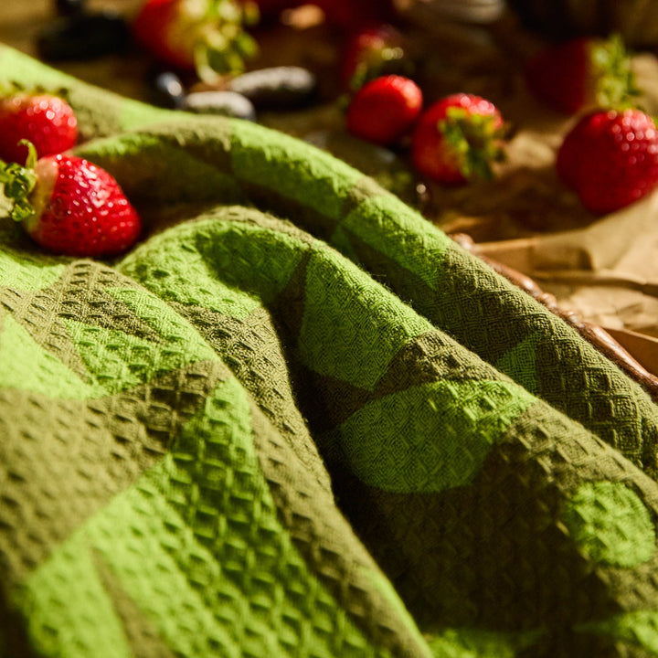 Sage x Clare Nora Tea Towel - Cactus Green