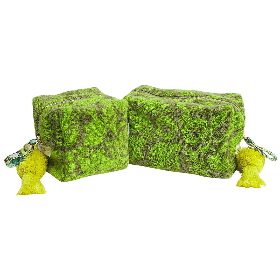 Sage x Clare Indiana Terry Pouch - Cactus Green