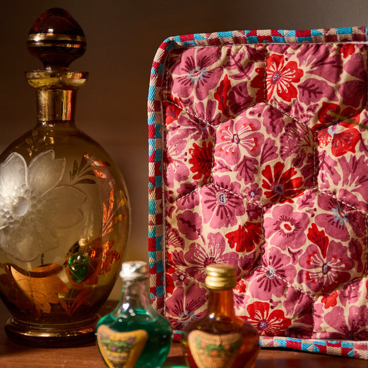 Sage x Clare Magnolia Vanity Bag - Poppy