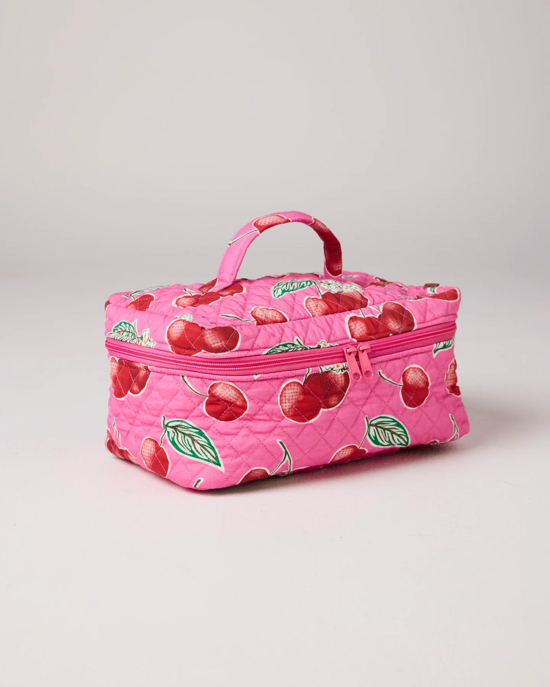 Kip & Co Cherry Blossom Quilted Cotton Toiletry Case
