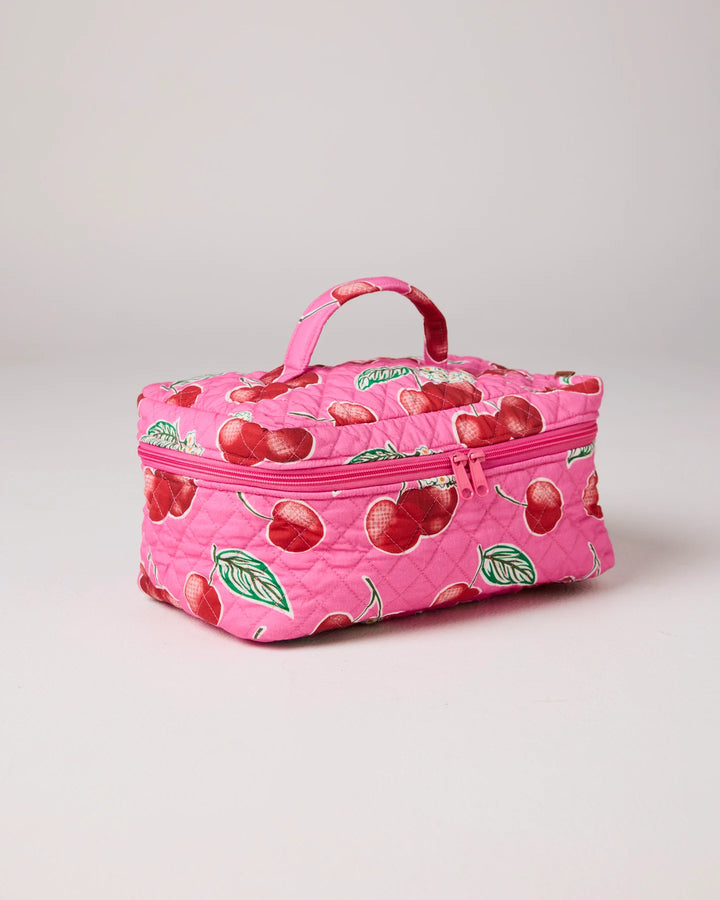 Kip & Co Cherry Blossom Quilted Cotton Toiletry Case