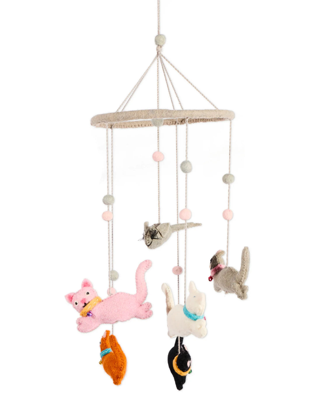 Kip & Co Meow Baby Felted Wool Mobile