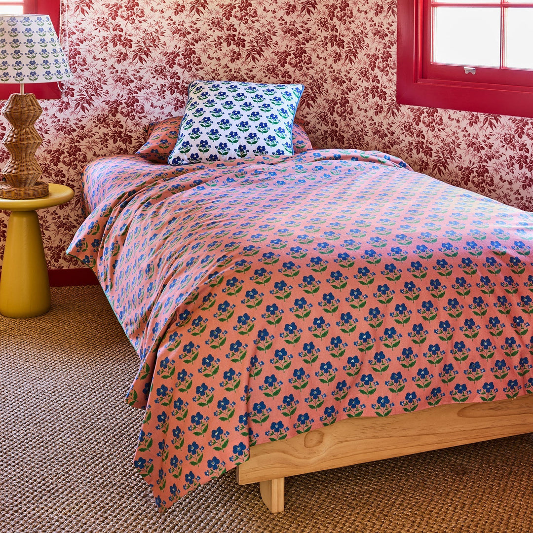 Kip & Co x Anna Spiro Indian Summer Rose Organic Cotton Quilt Cover