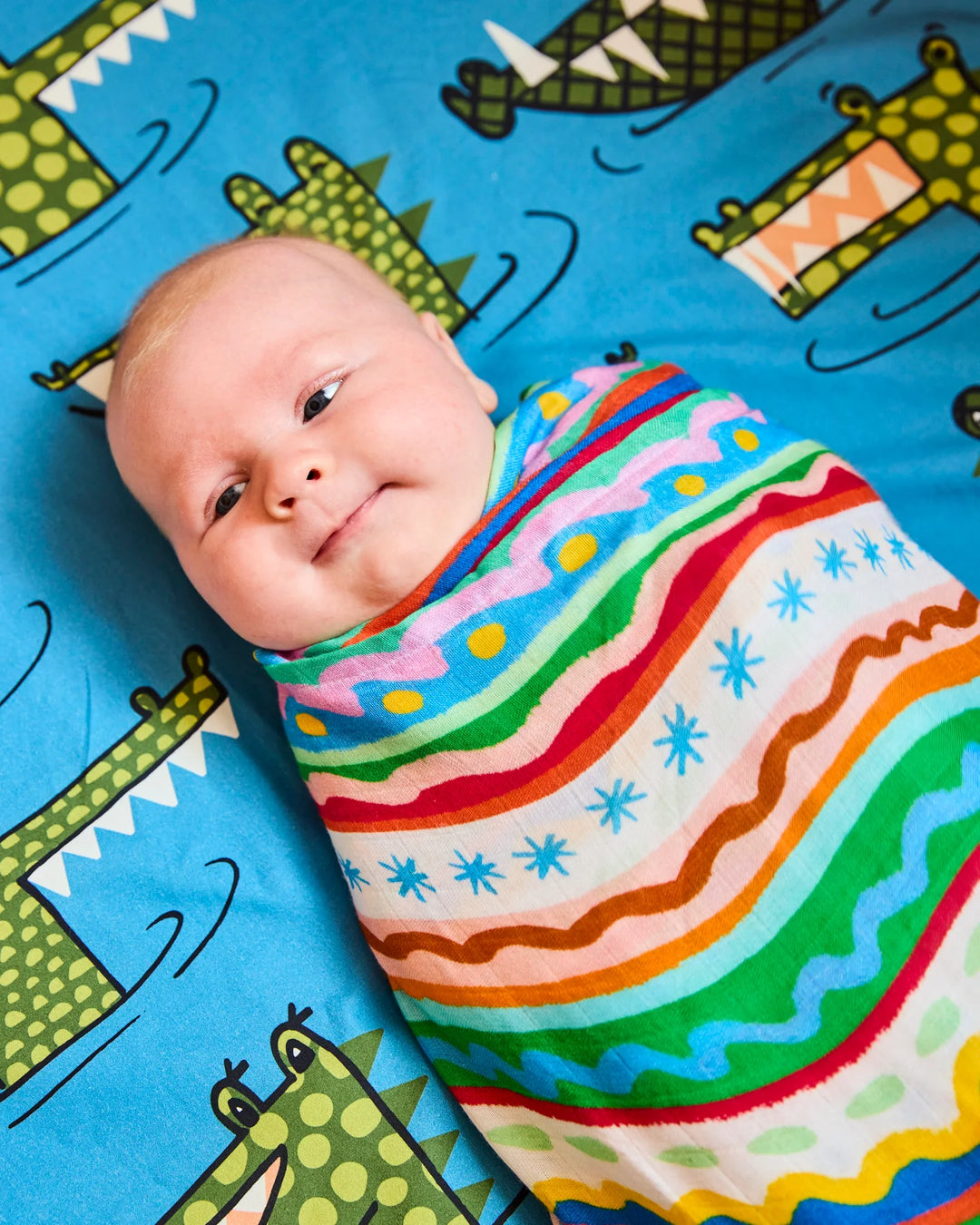 Kip & Co Beach Patterns Bamboo Swaddle