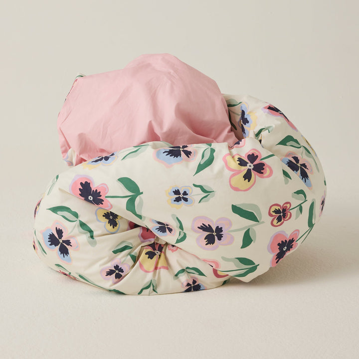 Kip & Co Pretty Pansy Organic Cotton Quilt Cover