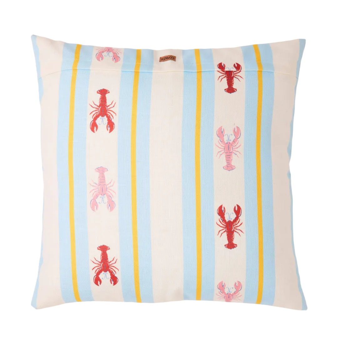 Kip & Co Lobster Fan Club Outdoor Cushion