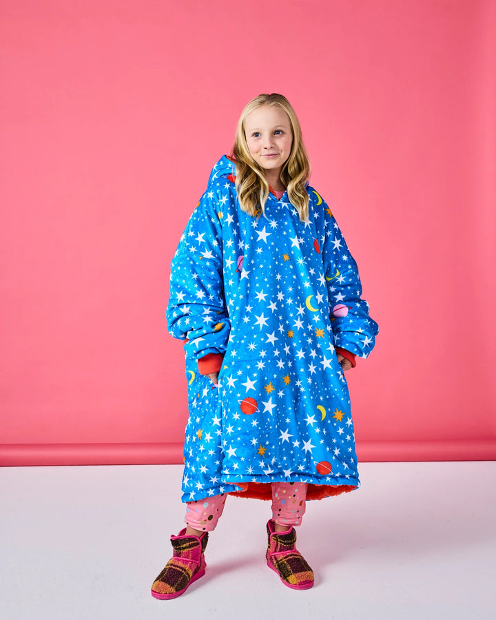 Kip & Co Stars And Moon Kuddle Hooded Oversized Sweater