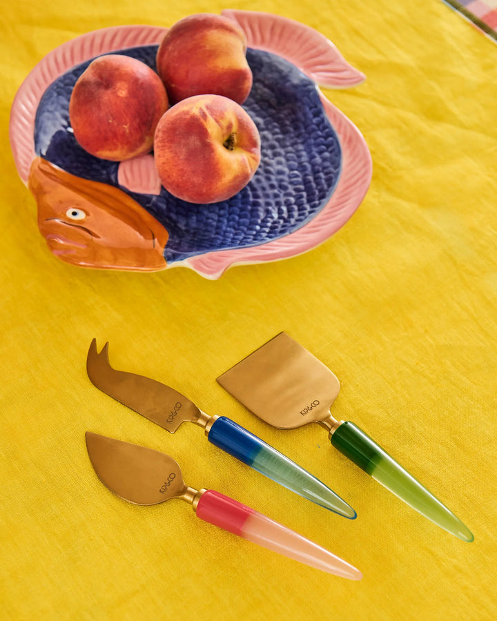 Kip & Co Bejewelled Cheese Knife Set