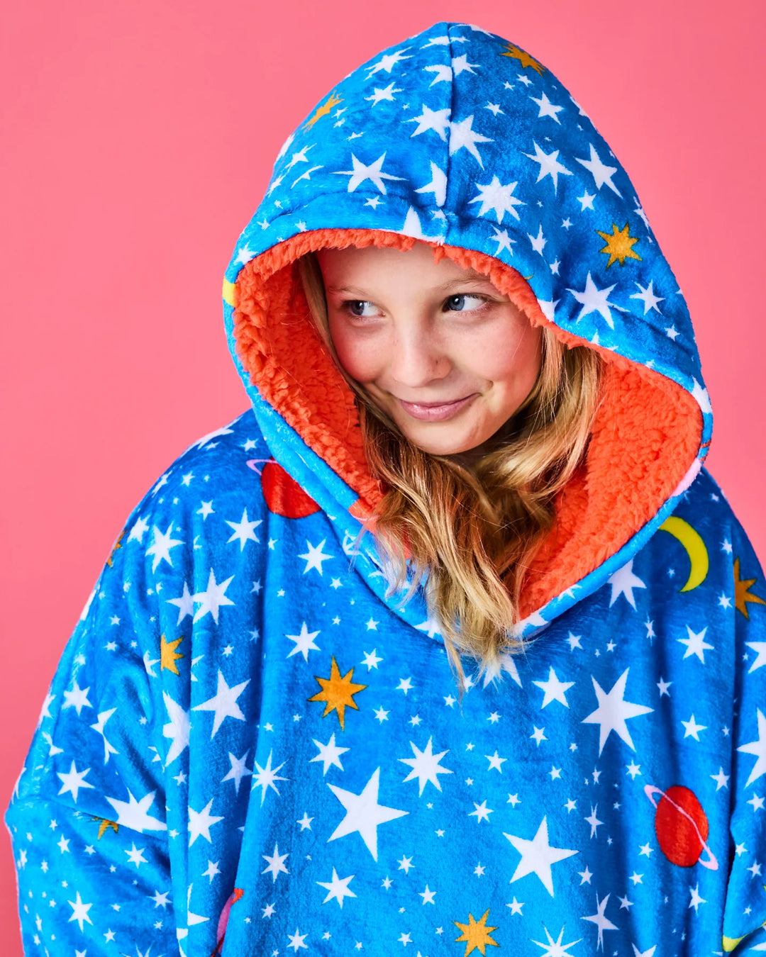 Kip & Co Stars And Moon Kuddle Hooded Oversized Sweater