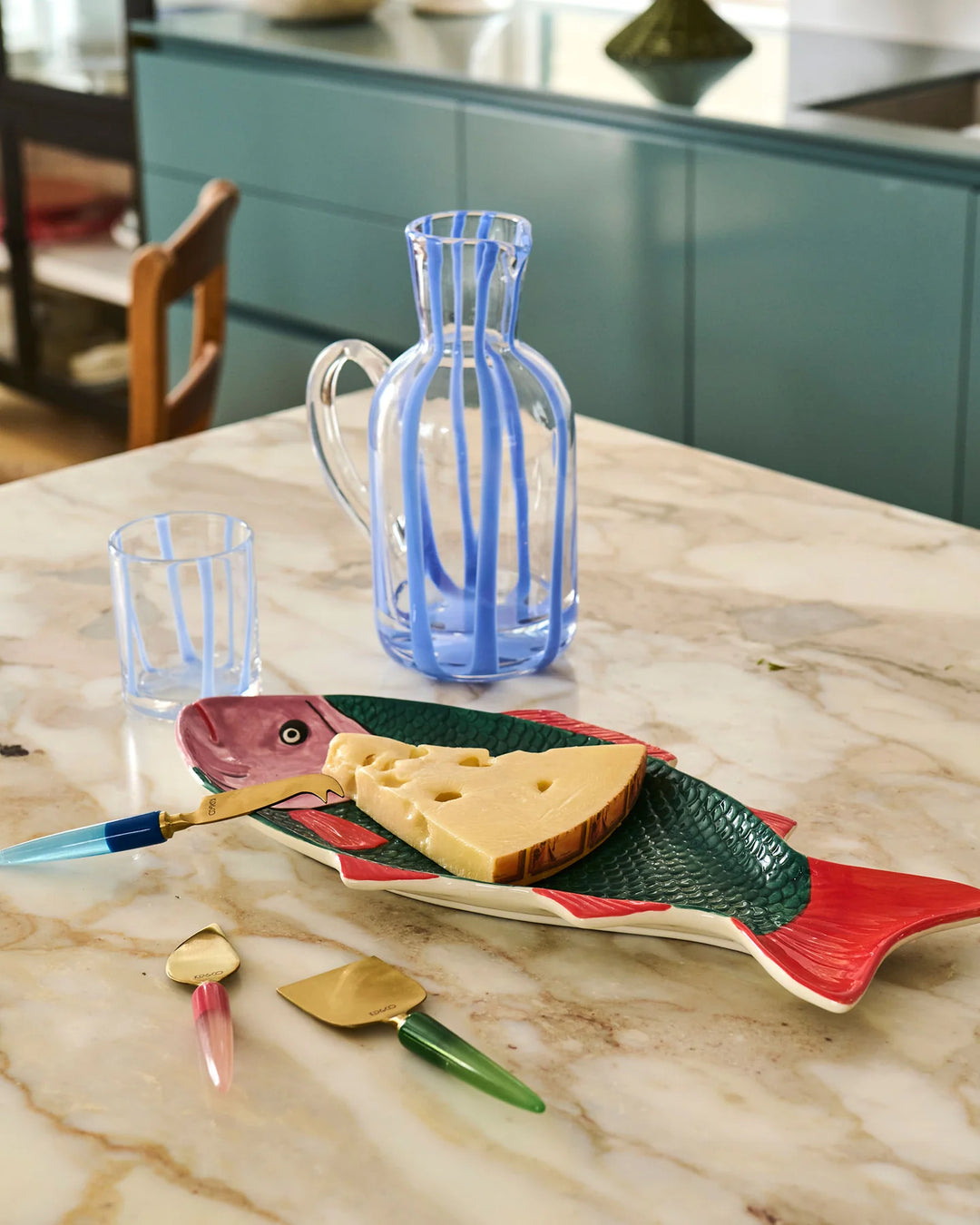 Kip & Co Bejewelled Cheese Knife Set