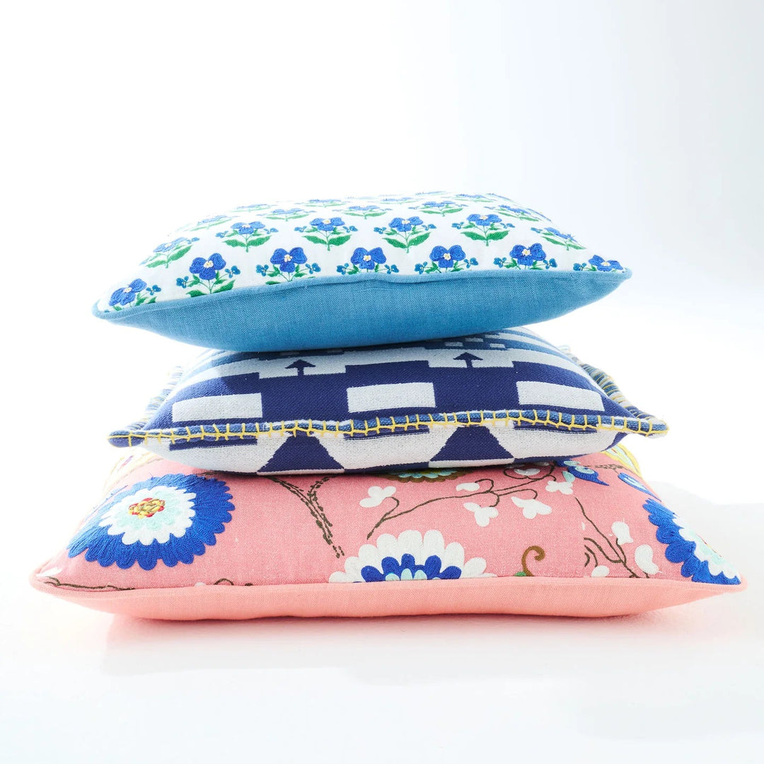Kip & Co x Anna Spiro Isabelle Sunset Embroidered Cushion