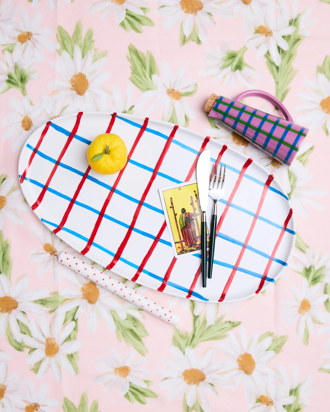 Kip & Co Bon Appetit Tartan Platter