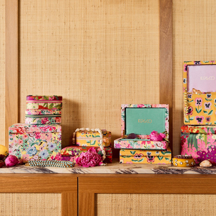 Kip & Co Pretty Pansy Travel Velvet Jewellery Box
