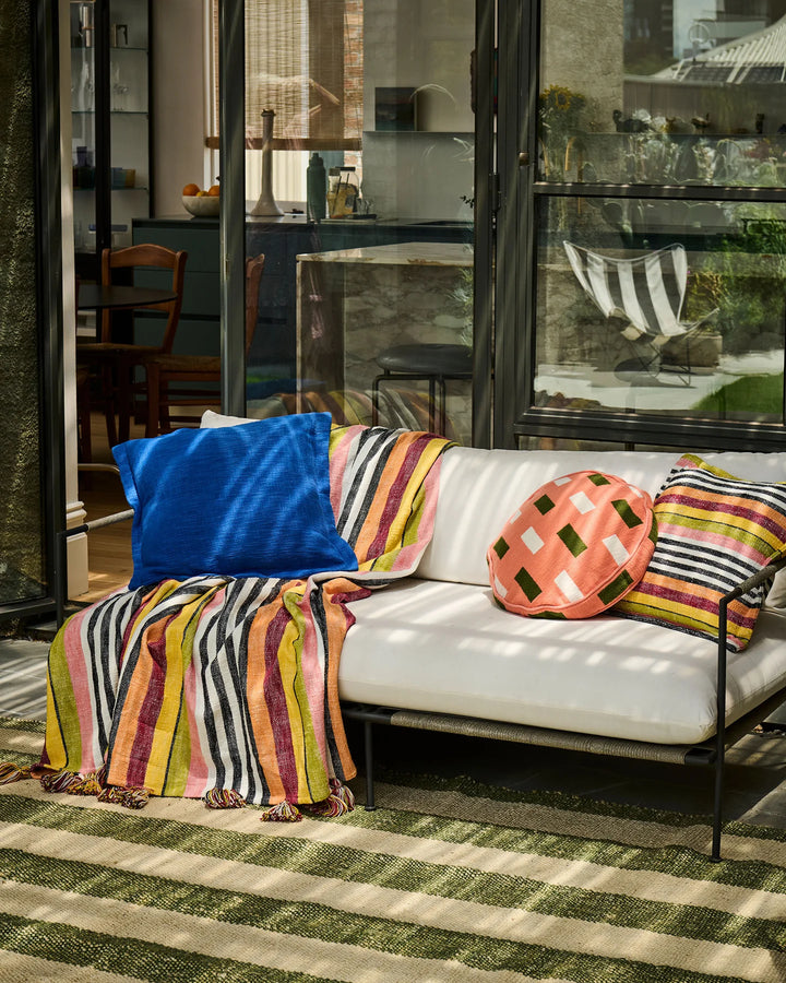Kip & Co Sunset Ultramarine Woven Cushion