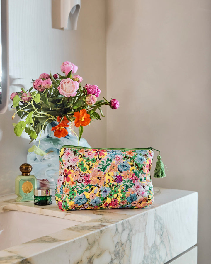 Kip & Co Alfresco Quilted Cotton Toiletry Purse