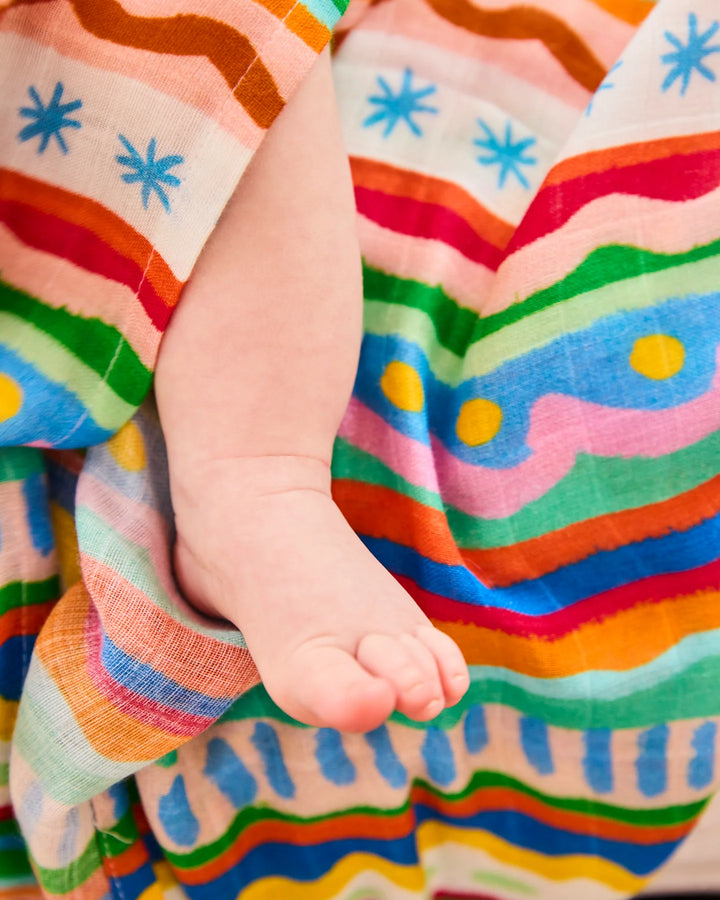 Kip & Co Beach Patterns Bamboo Swaddle