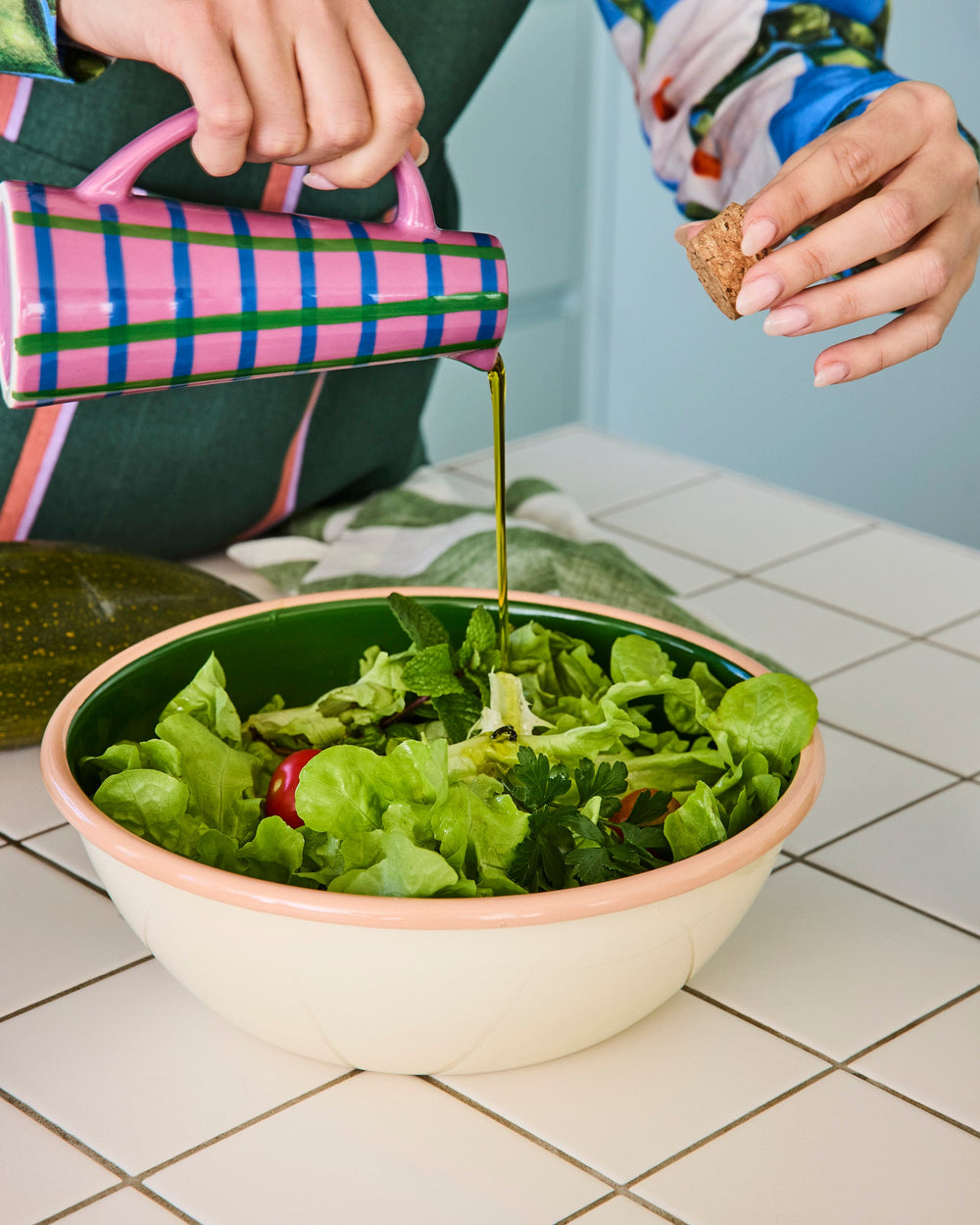 Kip & Co Harvest Enamel Salad Bowl