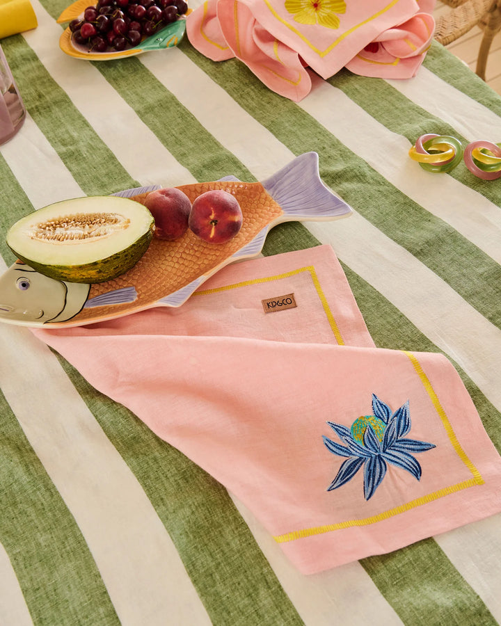 Kip & Co Wild Flower Embroidered 4P Napkin Set