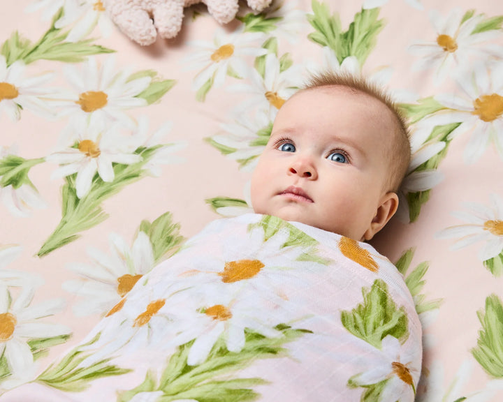Kip & Co Sweet Daisy Organic Cotton Baby Fitted Sheet