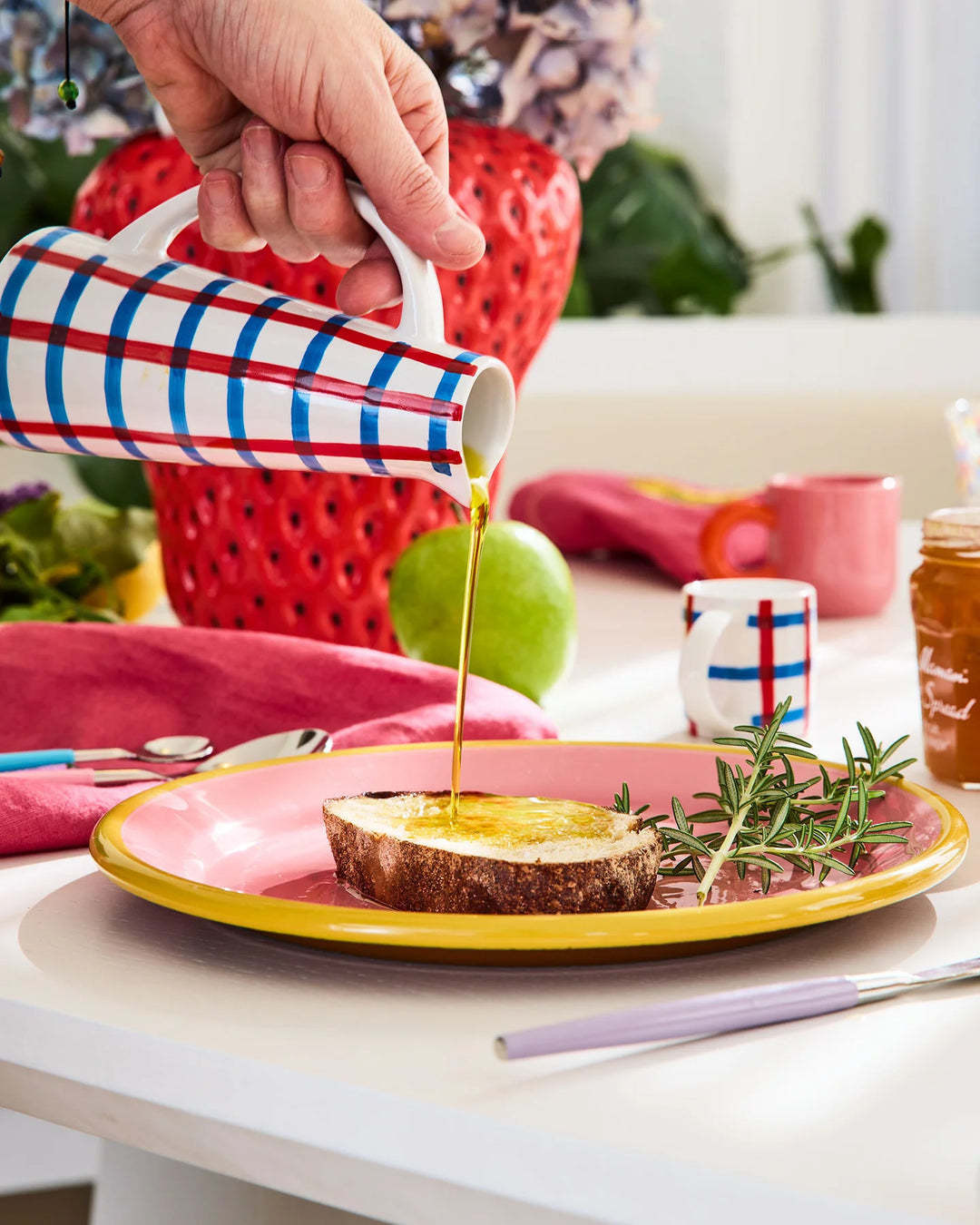 Kip & Co Bon Appetit Tartan Oil and Vinegar Set
