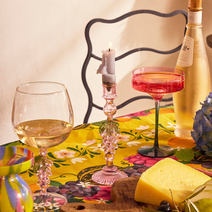 Kip & Co Isle Of Pink Margarita Glass 2P Set