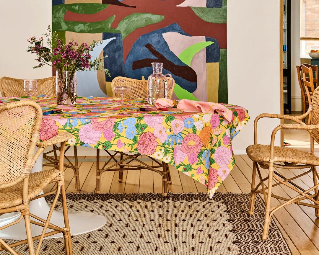 Kip & Co Follow The Sun Yellow Tablecloth