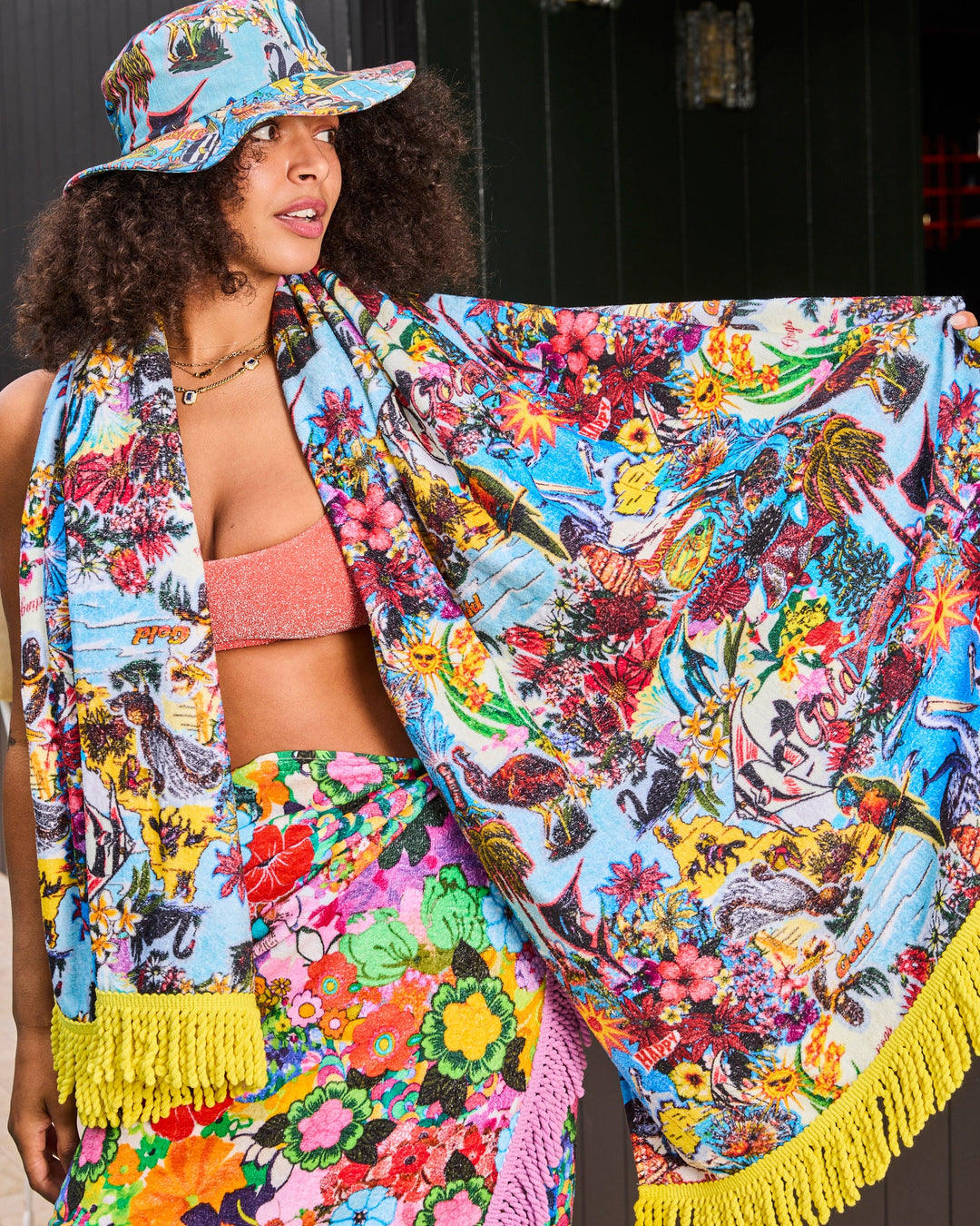 Kip & Co x Romance Was Born Ozzie Printed Terry Beach Towel
