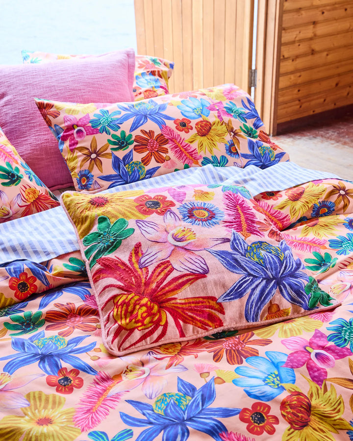 Kip & Co Wild Flowers In Bloom Organic Cotton Quilt Cover