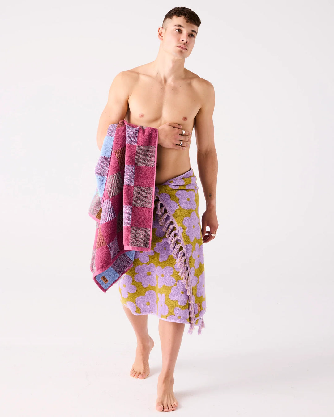Kip & Co Big Flower Terry Bath Sheet