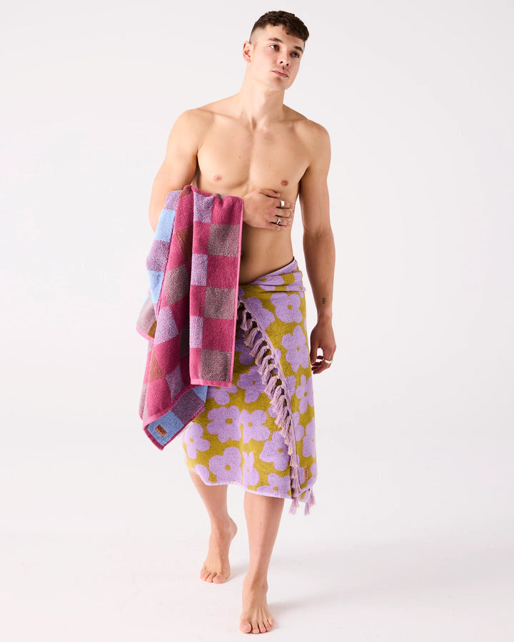 Kip & Co Big Flower Terry Bath Sheet