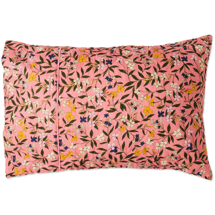 Kip & Co Canopy Blush Linen Quilted Pillowcases