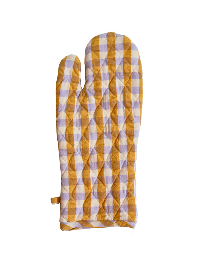 Mosey Me Mango Seersucker Oven Mitt