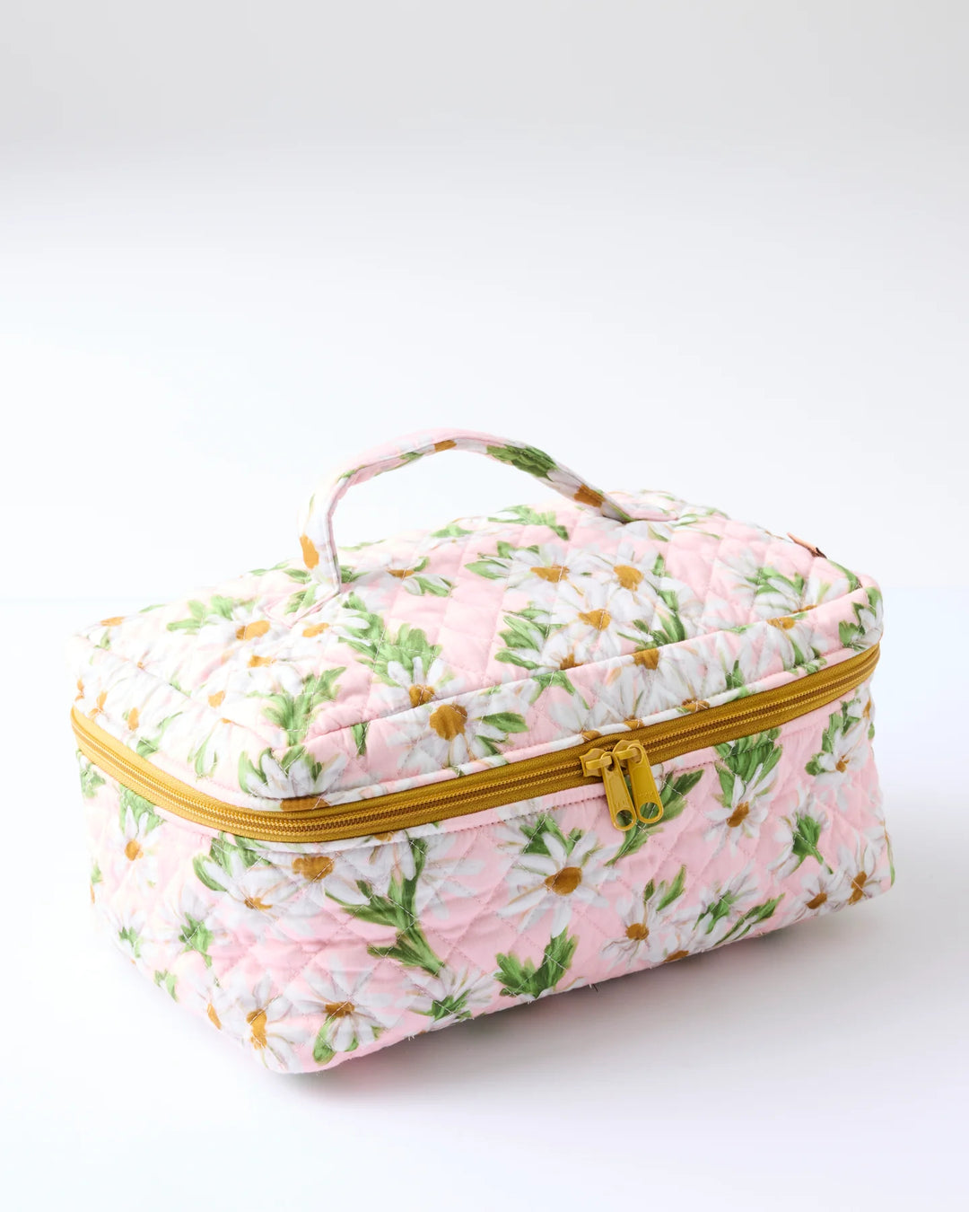 Kip & Co Sweet Daisy Quilted Cotton Toiletry Case