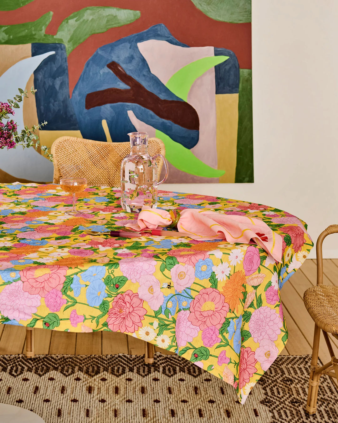 Kip & Co Follow The Sun Yellow Tablecloth