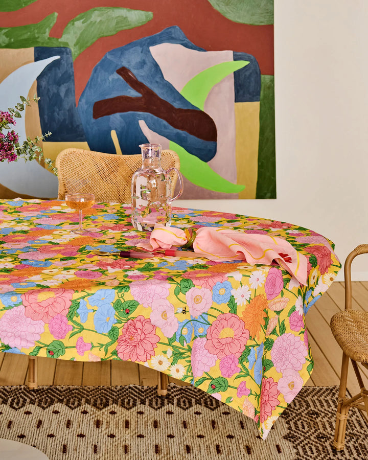Kip & Co Follow The Sun Yellow Tablecloth