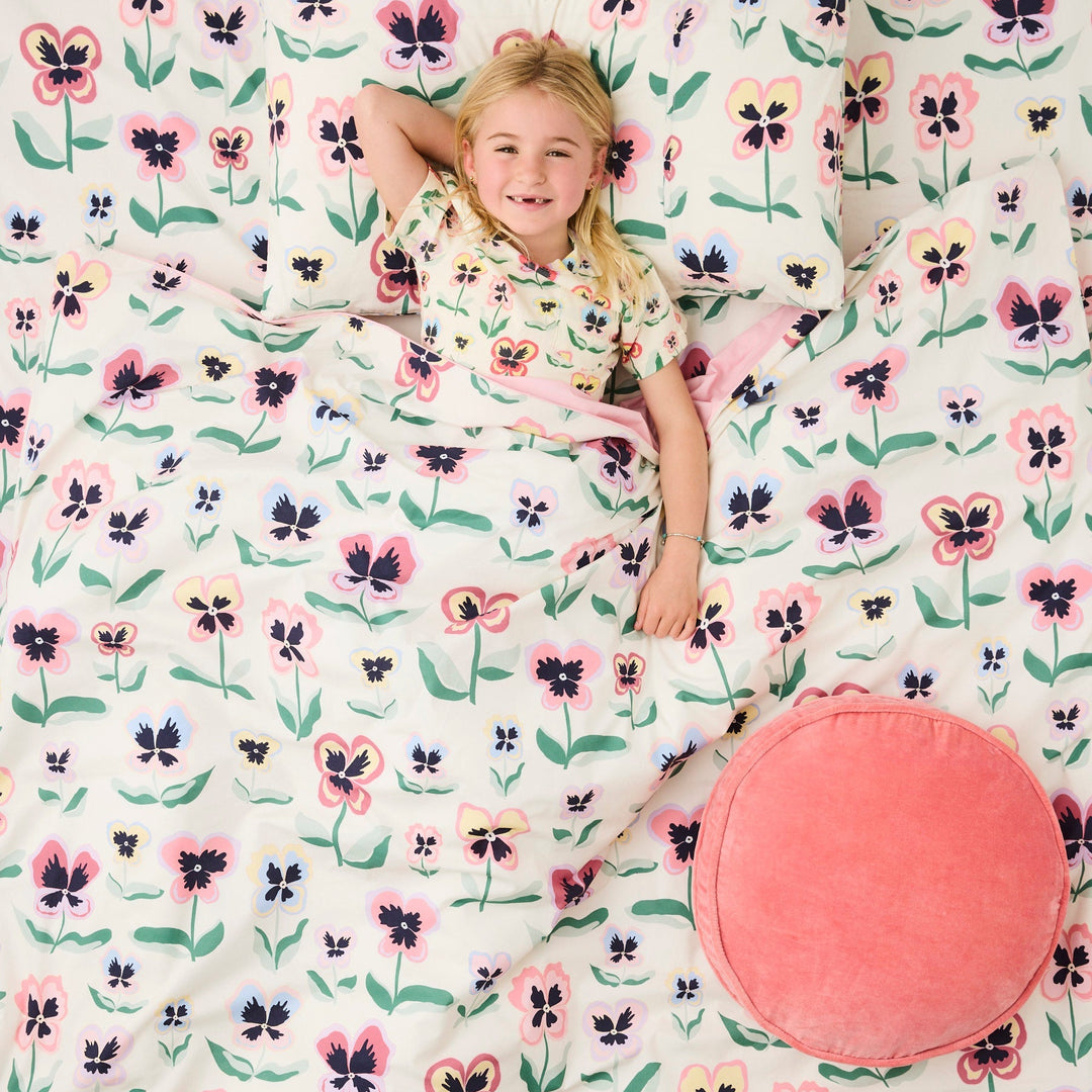 Kip & Co Pretty Pansy Organic Cotton Pillowcases