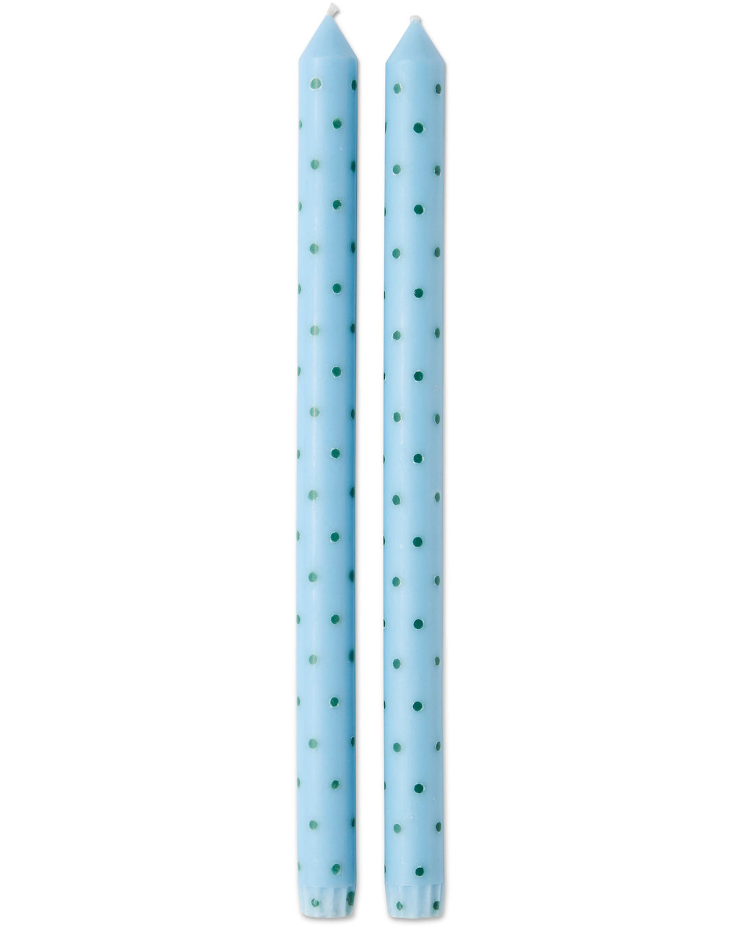 Kip & Co Baltic Blue Polkadot Dinner Candle 2P Set